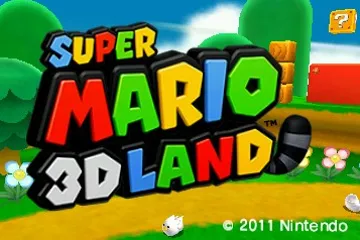 Super Mario 3D Land (Japan) screen shot title